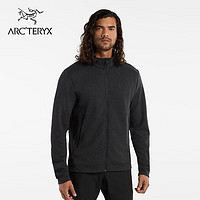 ARC'TERYX 始祖鳥 COVERT LT CARDIGAN 保暖 男子 抓絨衫 BLACK HEATHER/黑灰色