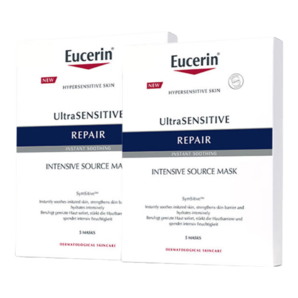 優(yōu)色林（Eucerin）舒安修護(hù)面膜 雙盒 10片多效保濕舒敏維穩(wěn)玻尿酸補(bǔ)水敏感肌面膜