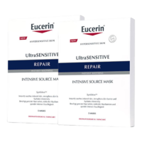 優(yōu)色林（Eucerin）舒安修護面膜 雙盒 10片多效保濕舒敏維穩(wěn)玻尿酸補水敏感肌面膜