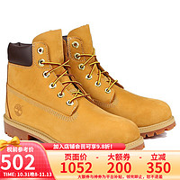 Timberland 經(jīng)典6寸男女同款大黃靴環(huán)保戶外防水真皮 12909W女款-小麥色 40