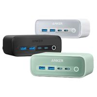 Anker 安克 小方盒525氮化鎵67W插座充電器便攜排插多口快充頭2Type-C+2USB-A插線板綠適用筆記本蘋果