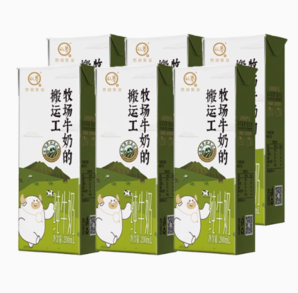 認(rèn)養(yǎng) -牧場搬運工純牛奶200ml*6盒