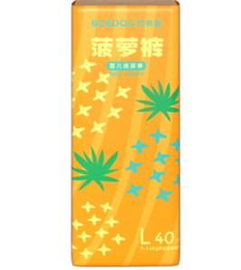 BoBDoG 巴布豆 菠蘿系列 紙尿褲 L40片