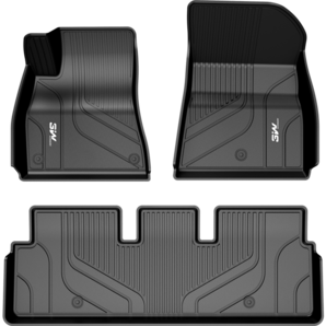 3W適用特斯拉modelY專車TPE汽車腳墊毛豆y全車六件套美尼斯/京配
