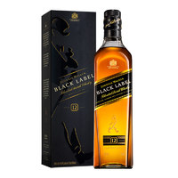 JOHNNIE WALKER 尊尼獲加 黑方黑牌 12年 蘇格蘭 調(diào)和型威士忌 700ml 進(jìn)口洋酒 裸瓶裝