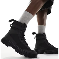 Dr.Martens 馬汀博士 Combs tech 8 系帶中性靴 黑色皮質(zhì)