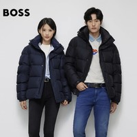 BOSS 男女同款連帽鴨絨羽絨服