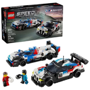 樂高（LEGO）積木玩具 超級賽車系列 76922寶馬M4雙車 9歲+兒童玩具 生日禮物