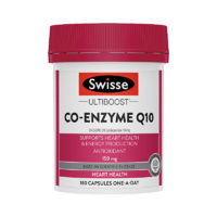 Swisse斯維詩 輔酶Q10膠囊 150mg 180粒/瓶 呵護心血管 強健心動力 老年人工作強度大人群 澳洲進口 