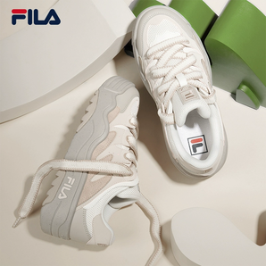 FILA 斐樂斑斕鞋ROSETTA女鞋板鞋面包厚底鞋增高復(fù)古時尚休閑鞋