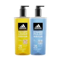 阿迪達斯 （adidas）男士沐浴露洗發(fā)水洗面奶三效合一套裝 征服600ml+熱情600ml