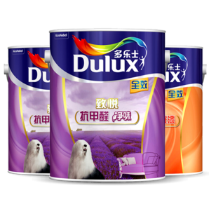 多樂士（Dulux）致悅?cè)Э辜兹﹥粑秲?nèi)墻乳膠漆室內(nèi) 防霉抗菌 油漆涂料墻面漆A743 15L套裝-可調(diào)色（調(diào)色后不退換）