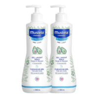 妙思樂（Mustela）兒童洗發(fā)水沐浴露 寶寶洗發(fā)露溫和 易沖洗沐浴液2合1 洗發(fā)沐浴露500ml【兩只裝】