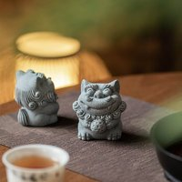 拿泥 國(guó)風(fēng)小獅子 青砂醒獅：彩球