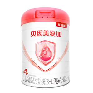 貝因美愛加3-6歲兒童兒童成長奶粉調(diào)制乳粉4段800g 免疫力含乳鐵蛋白