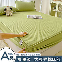 愛慕妮 床上用品 加厚夾棉床笠 120cm*200cm 牛油果綠