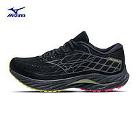 Mizuno 美津濃 穩(wěn)定支撐透氣跑步鞋 WAVE INSPIRE 20 01/黑色/灰色 24新款男女運(yùn)動(dòng)鞋