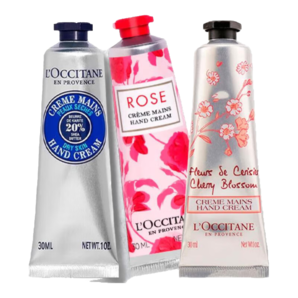 歐舒丹（L'OCCITANE）護(hù)手霜組合禮盒 保濕滋潤留香手膜潤膚四季防干裂女士自用送禮 【熱賣 30ml 組合】經(jīng)典三香