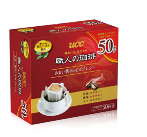 UCC 悠詩詩 滴濾掛耳職人咖啡粉（香醇摩卡）7g*50p/盒 日本進口