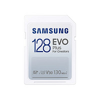 SAMSUNG 三星 128GB SD相機(jī)存儲(chǔ)卡 EVO白卡