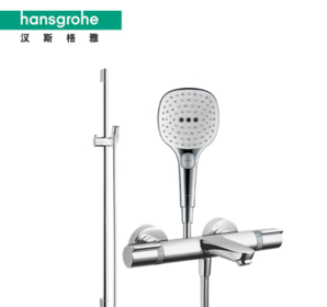 hansgrohe 漢斯格雅 飛雨系列 26521407+15348007+27611007 恒溫下出水浴缸龍頭套裝