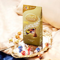 Lindt 瑞士蓮 巧克力進口軟心精選牛奶巧克力500g散裝休閑零食糖果