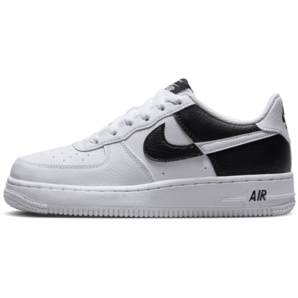 耐克（NIKE）官方男女童AF1大童空軍一號(hào)運(yùn)動(dòng)鞋膠底低幫板鞋HF9096 100白/黑 37.5碼