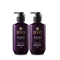 Ryo 呂 固發(fā)洗發(fā)水洗發(fā)露蓬松去屑400ml*2瓶洗護(hù)干性生姜