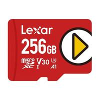 Lexar 雷克沙 PLAY系列 microSD存儲卡 256GB（UHS-I、V30、U3、A1）