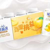 MENGNIU 蒙牛 冠益乳生牛乳發(fā)酵活性益生菌低溫酸奶燕麥黃桃味250g*4