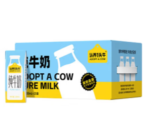 認養(yǎng)一頭牛 全脂純牛奶200ml*20盒