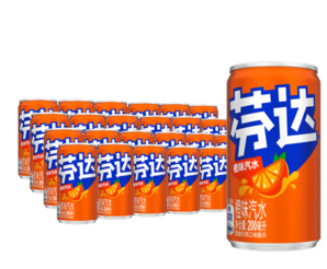 Fanta 芬達 Coca-Cola 可口可樂 芬達橙味汽水200ml*24罐
