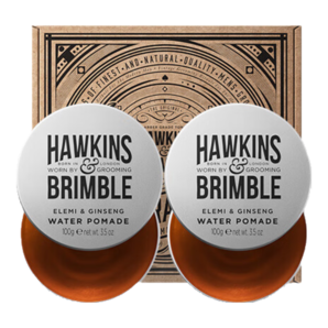 HAWKINS & BRIMBLE霍金斯小銀罐水基發(fā)油發(fā)蠟發(fā)泥禮盒男士定型禮物男