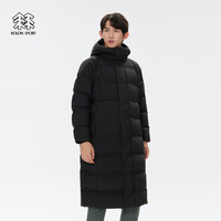 KOLON SPORT 男女同款長款連帽羽絨服 LUDJ4WNT02