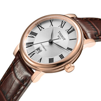 TISSOT 天梭 卡森臻我系列 銀色表盤機械女表 T122.207.36.033.00