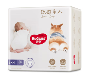 HUGGIES 好奇 軟萌星人系列 寶寶拉拉褲 XXL26片