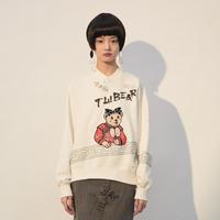 TEENIE WEENIE 小熊&云錦聯(lián)名 女士盤(pán)扣復(fù)古衛(wèi)衣 TTMA221102L39