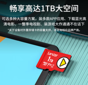 Lexar 雷克沙 PLAY系列 Micro-SD存儲(chǔ)卡 1TB