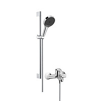 hansgrohe 漢斯格雅 境雨手持花灑組合套裝 130MM境雨鍍鉻非恒溫