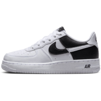 耐克（NIKE）官方男女童AF1大童空軍一號運動鞋膠底低幫板鞋HF9096 100白/黑 39碼