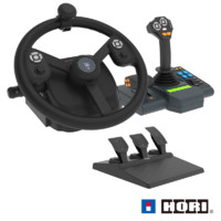 HORI 農(nóng)場(chǎng)車輛模擬器套裝 黑色 HPC-043