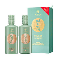 XIJIU 習(xí)酒 醇鉆 53度 醬香型白酒 500ml*2瓶