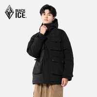 BLACKICE 黑冰 男款 連帽鵝絨工裝羽絨服 600蓬鵝絨