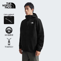 THE NORTH FACE 北面 沖鋒衣男三合一600蓬羽絨內(nèi)膽戶外防水透汽24秋季上新|83SL 4HF/黑色