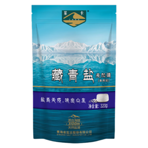 茶卡湖鹽 藏青鹽 家用食用鹽 不加碘鹽 天然無抗結(jié)劑320g/袋 【未加碘】藏青鹽 60袋19.2kg