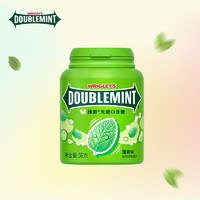 DOUBLEMINT 綠箭 無糖口香糖56g瓶裝綠茶原味薄荷味辦公室休閑零食萬圣節(jié) 原味薄荷40粒*1瓶