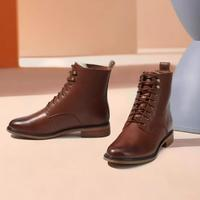 Clarks 其樂 女靴舒適百搭短筒馬丁靴 261620314A