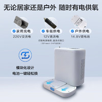 Haier 海爾 5L升便攜式制氧機(jī)家用高原旅游老人氧氣機(jī) 車載可充電FR-5H