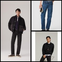 Levi's 李維斯 男士502錐形復(fù)古牛仔褲+男士502錐形牛仔褲+男士長袖衛(wèi)衣