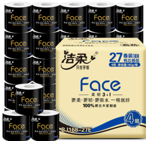 C&S 潔柔 Face系列 卷紙 4層140g27卷